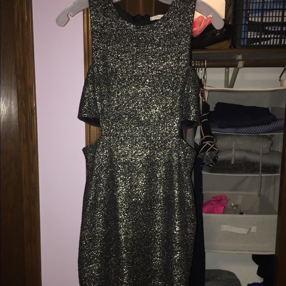 Galaxy Mini Dress with Cutouts